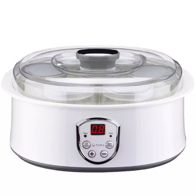 Flora Yoghurt Maker 1.5L 7 Glass Jars Automatic Yogurt Rice Wine DIY Machine.