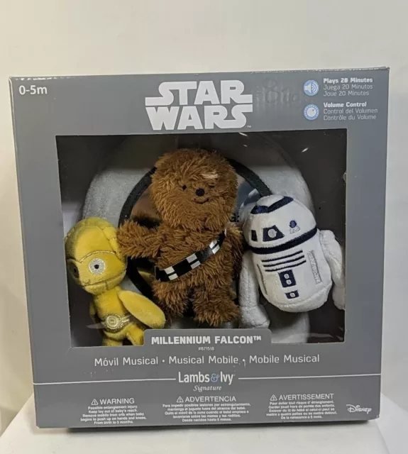 Lambs & Ivy Star Wars Signature Millennium Falcon Musical Baby Brand New