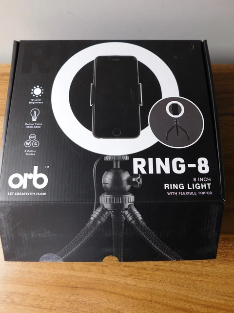 ORB RING -8 Ring Light- 8 INCH With Tripod.. $25.00 - PicClick AU