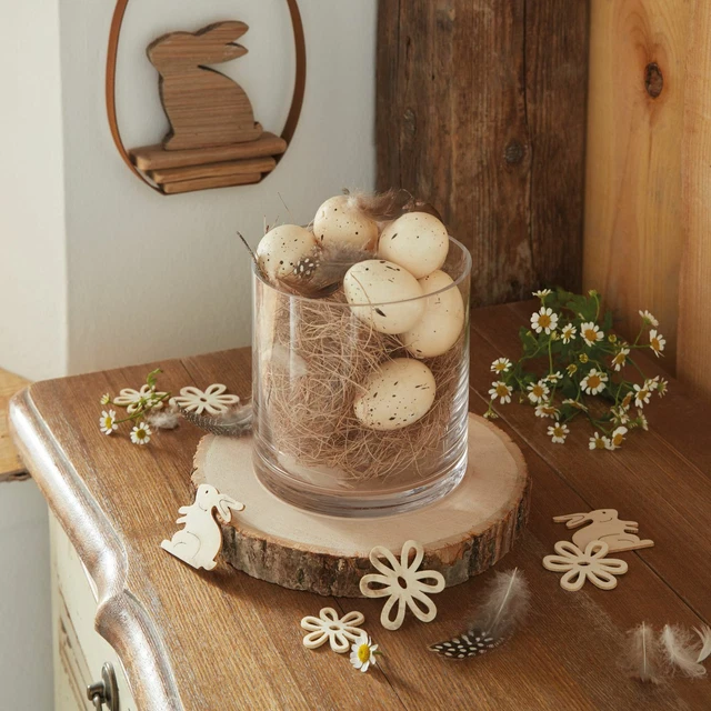 Salvare Set 3x Deko-Scheibe " Lindenholz " Natura Decorazione Abitare Tavolo