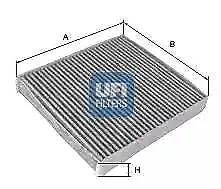 54.227.00 UFI Actif Carbone Filtre Intérieur Cabine Air Filtre 272773151R,