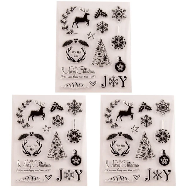 3 stücke klar stempel transparent dichtstempel für diy scrapbooking handwerk pho