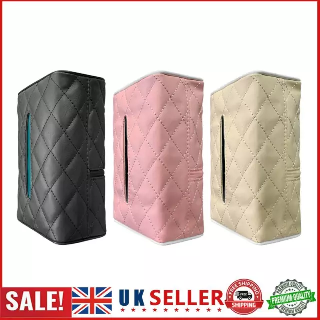 Leather Car Tissue Paper Box Toilet Paper Holder Case Napkin Container Car Decor