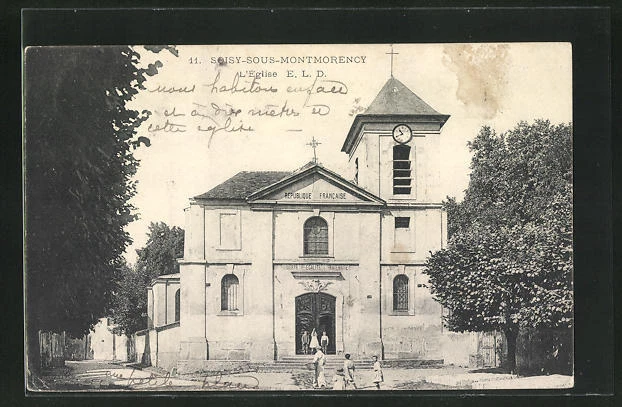 CPA Soisy-sous-Montmorency, L'Eglise 1906