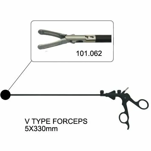 New V-Type Grasing Forceps 5X330mm Laparoscopic Grasing Forceps Grasper 101.062