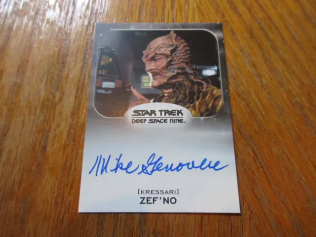 2017 Star Trek 50th Anniversaire Mike Genovese As Zef 'No Autographe