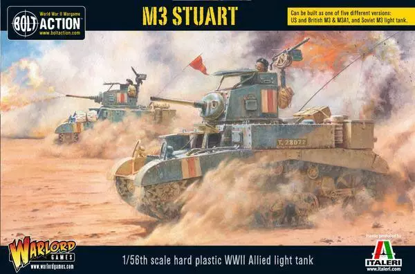 Bolt Action M3 Stuart Scale Model Wargaming Miniature Allied Tank