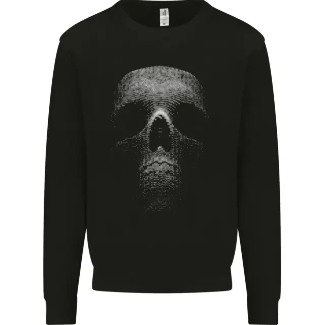 Skull Made of Circles Mens Sweatshirt Jumper