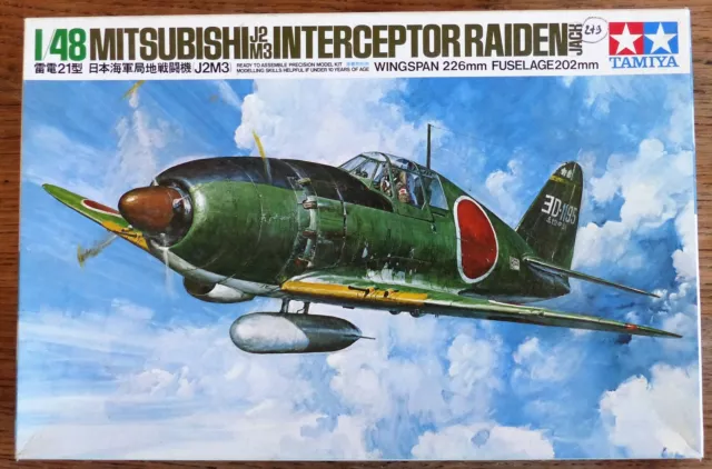 1/48 maquette avion Mitsubishi J2M3  Tamiya boite neuve scélée.