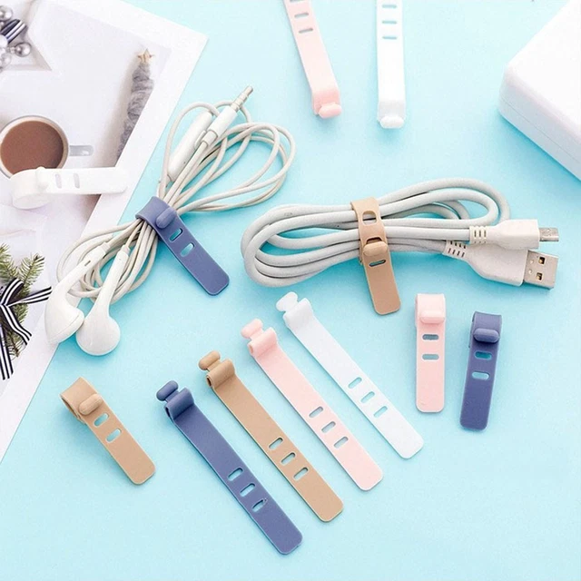 Usb Fastener CABLE WINDER TIES Wire Binding Strap Cable Organizer USB Cable Fastener ...