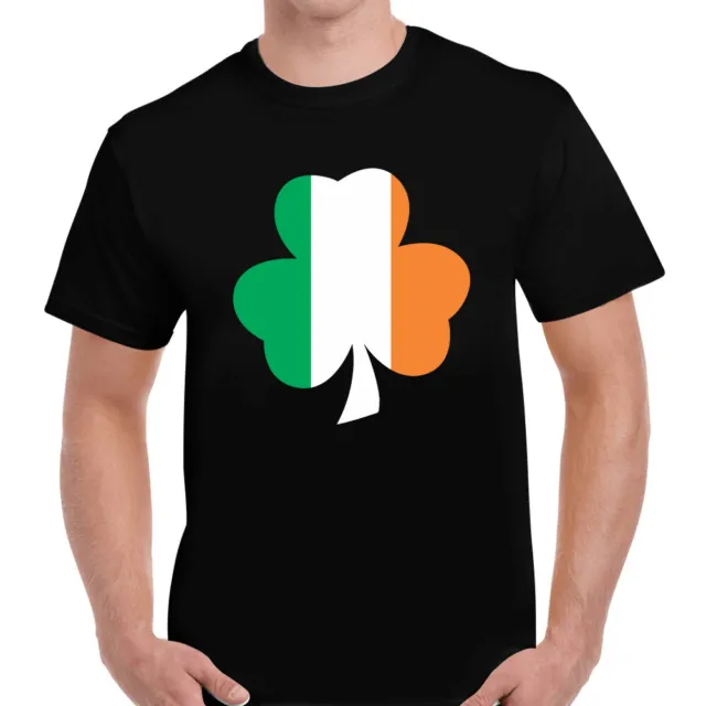 T-shirt da uomo stampata SHAMROCK giorno di San Patrizio Paddy irlandesi Irlanda top regalo