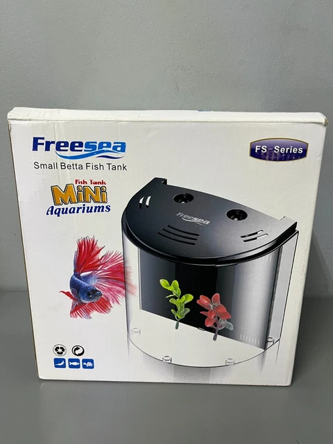 FREESEA 1.4 Gallon Aquarium w/ LED Betta Fish Tank
