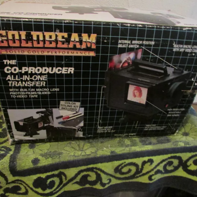 New, Nos. Goldbeam Photos/Films/ Slides To Video Tape Transfer Unit. # Cp-300N