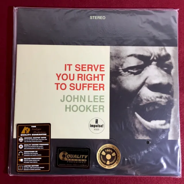 John Lee Hooker - It serve you right to Suffer / Analogue Prod. / Sealed Mint