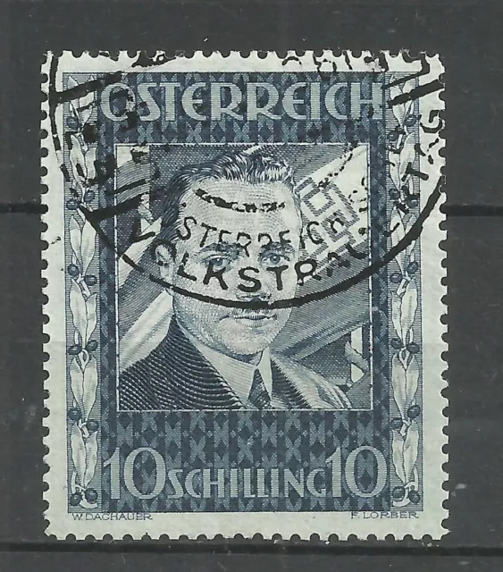 Österreich 1936 Dollfuß 1400 € gestempelte Einzelmarke Nr. 588