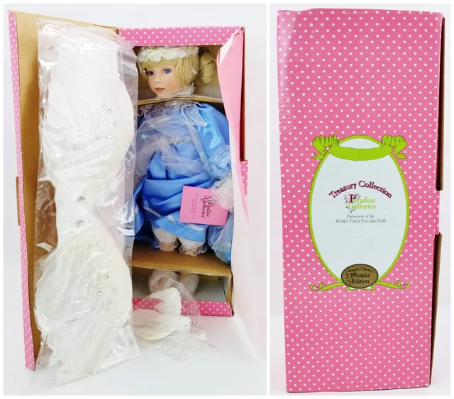 Paradise Galleries Treasury Collection Angel of Peace Doll 14" Porcelain NEW