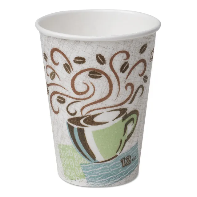 Dixie PerfecTouch Insulated Paper Hot Cups 16 oz. Coffee Haze 50/Pack (5356CD)