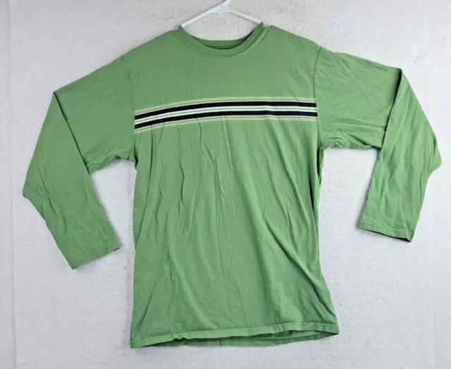 FADED GLORY BOYS Green Long Sleeve Vintage Wash T-Shirt Size Xl 16-18 ...