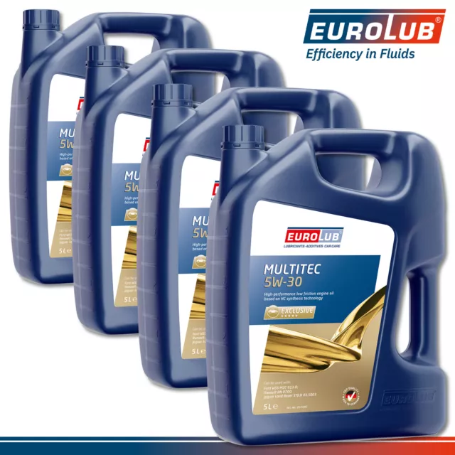 EuroLub 4 x 5 L Multitec 5W-30 (Ford) L'Huile De Moteur Renault Jaguar Land