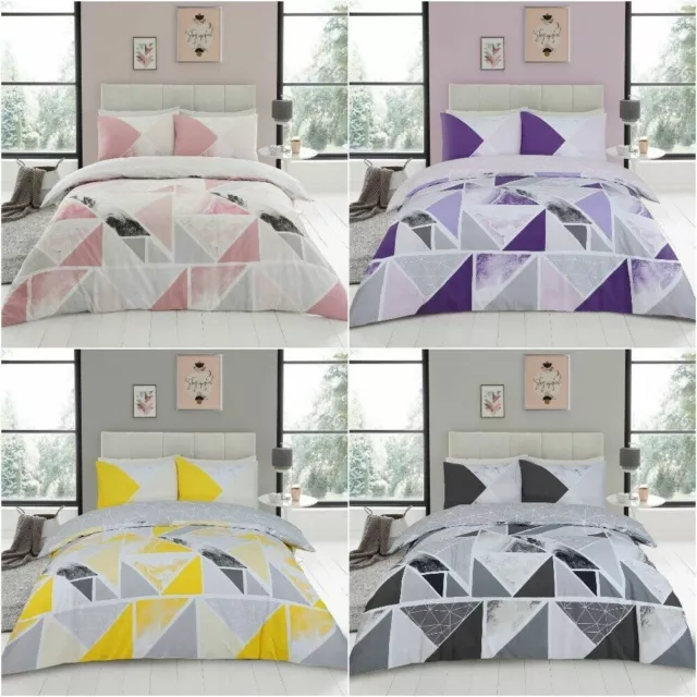 Luxury MILA  Bed Set With Duvet Cover and Pillow Case Reverse Bedding Sets