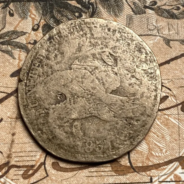 1857 Flying Eagle Penny Cent- Good Details