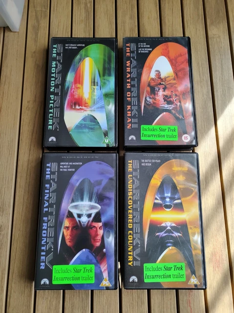 STAR TREK X4 Vhs The Wrath Of Khan Motion Picture Final Frontier