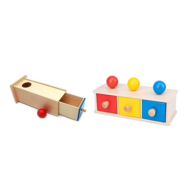 WOODEN BOX COLOR Matching Game Baby Fine Motor Skill Learning Toy ...