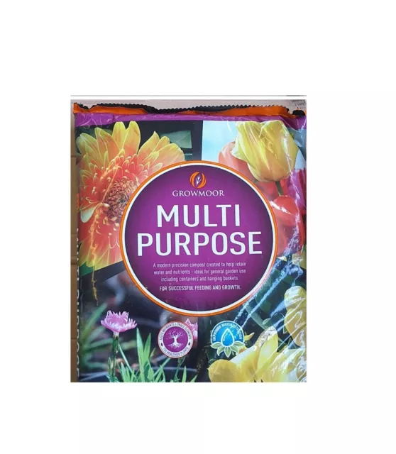 New Growmore 40/20/10L Bag of Multi Purpose Garden Potting Compost Flower Plant