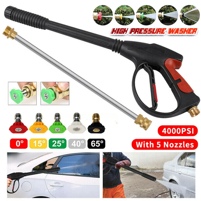 HIGH PRESSURE WASHER Spray Gun Car Jet Lance Power Wash Extension Rod