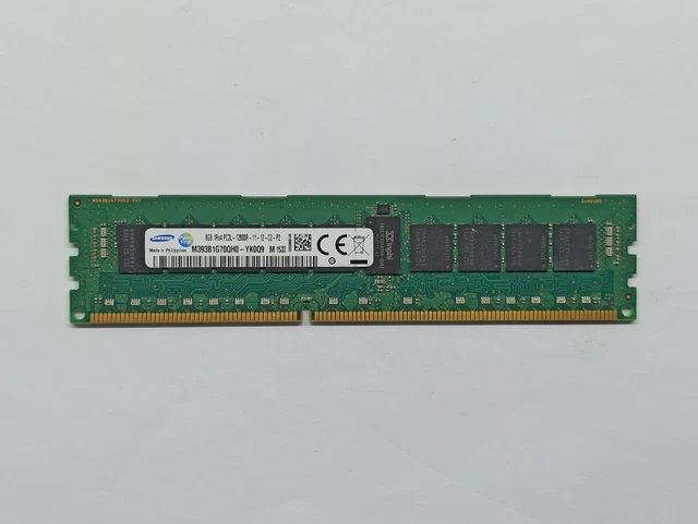 Samsung M393B1G70QH0-YK0Q9 8GB 1Rx4 PC3L-12800R DDR3-1600 ECC