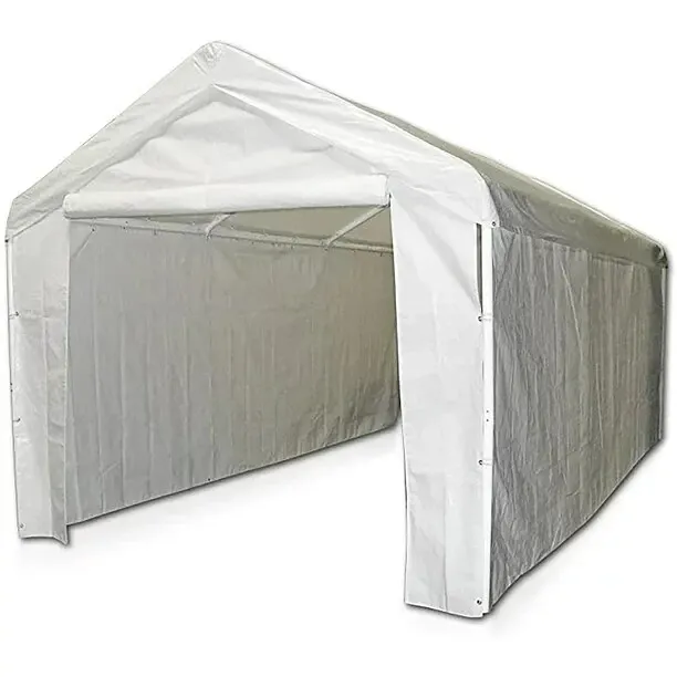 Caravan Canopy 10 X 20 Rectangle Domain Carport Enclosure Kit White