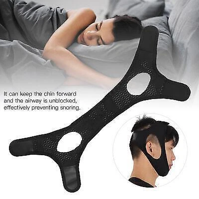 Correa de mentón transpirable unisex antirronquidos con soporte para mandíbula - deja de roncar ahora