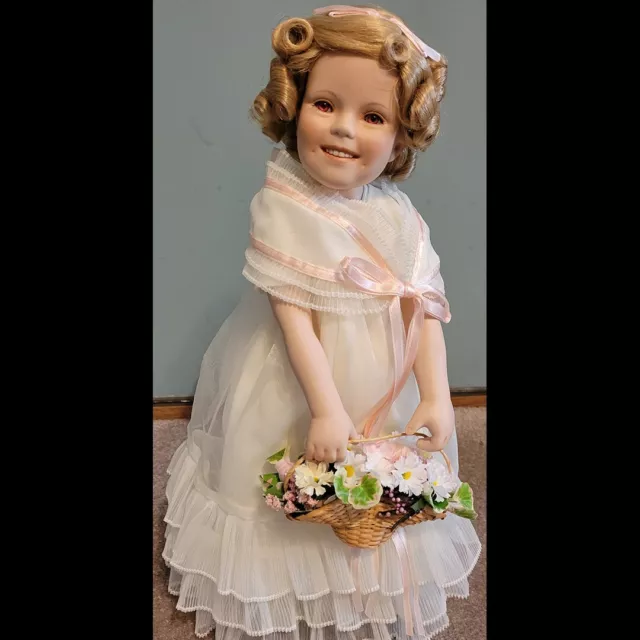 Shirley Temple Doll - Danbury Mint Collectible "Flower Girl "