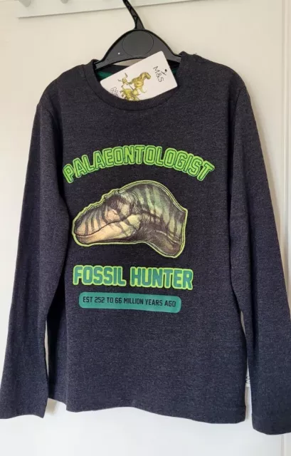 BNWT Natural History Museum M&S Boys T-Shirt Age 6-7