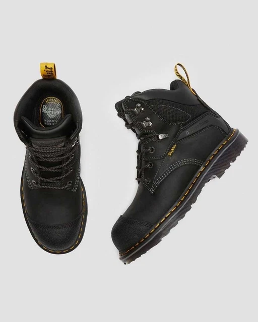 DR MARTENS LEATHER Duxford Steel Toe Waterproof Safety Work Boots Size