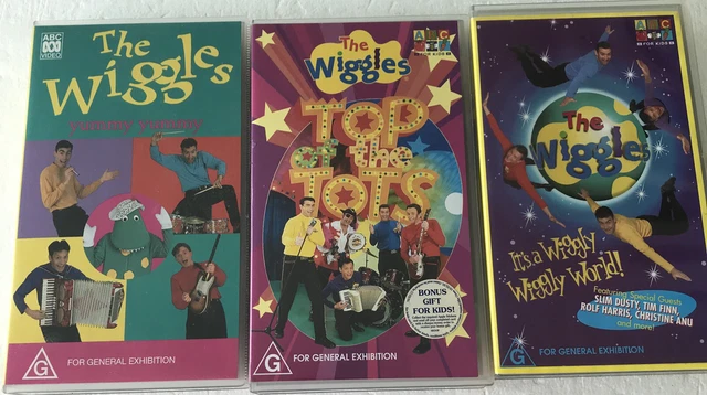 WIGGLES VHS BUNDLE Bulk Rare Original Cast Vintage Wiggly Wiggly World ...