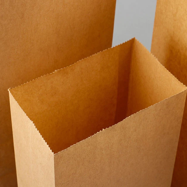 100 PCS Bread Paper Bags Bakery Carry Bag Candy Gift Bags Biscuit Bag 7