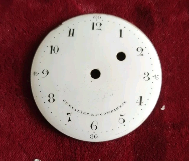 Cadran De Montre De Gousset Ancien - Modèle "coq Oignon" Berthoud à Paris, Occasion
