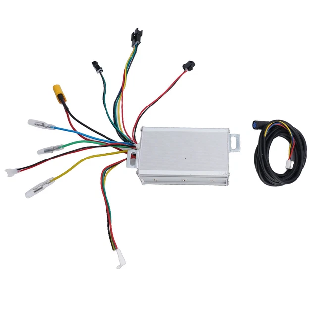 Kit Contrôleur Sans Balais 36V 350W Pour Scooter Électrique – Module Intelligent Avec Régulateur De Vitesse, Frein à Main Et Éclairage Avant/Arrière