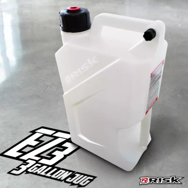 RISK RACING EZ3 3 Gallon Gas Gerry petrol can Utility jug and Floor Mount