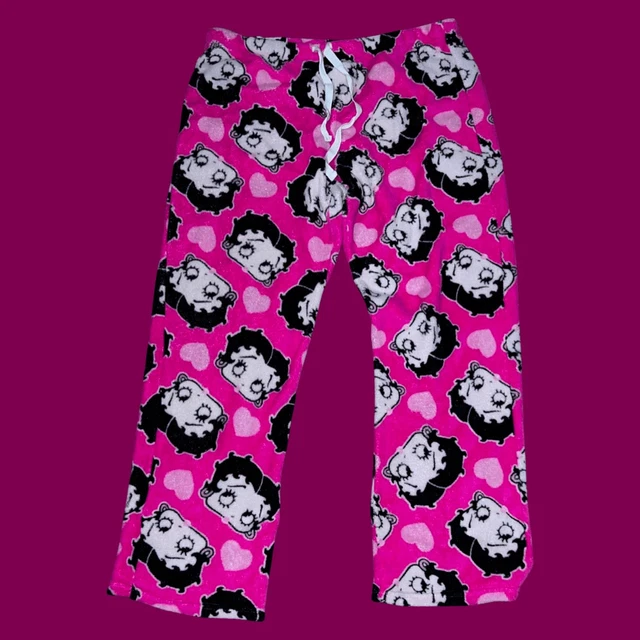 Betty Boop Fleece Pajama Bottoms Size XL