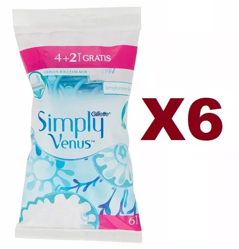 36 Lamette Gillette Venus Simply Bilama Donna Usa E Getta 2 Lame