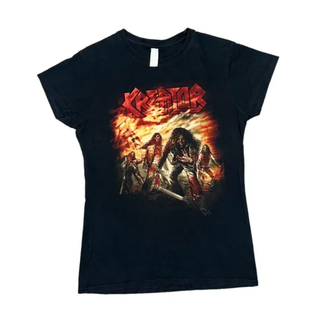 KREATOR "Dying Alive" Thrash Heavy Metal Music Band T-Shirt Women's Medium Black