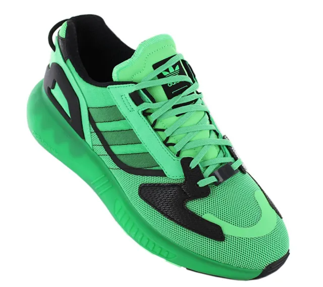 Adidas originals Zx 5K Boost Uomo Sneaker Verde GV7699 Sport Casual Scarpa Nuovo 2