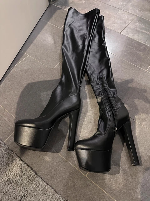 High Heel Stiefel Plateau