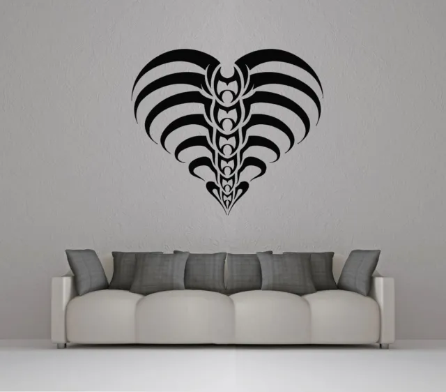 Wall Room Decor Art Vinyl Sticker Mural Decal Heart Abstraction Tribal VY387