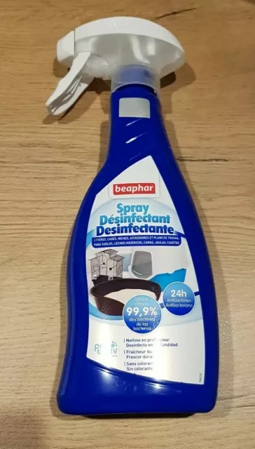 Beaphar - Spray nettoyant et désinfectant pour l'habitat des Animaux - 500 ml