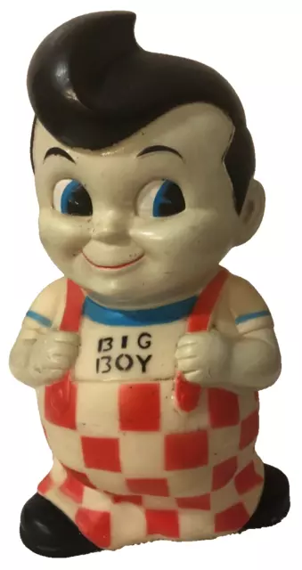 Bobs Big Boy vintage coin money bank 1980's plastic vinyl 8" collectible