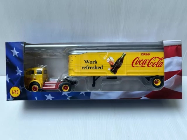 IXO ALTAYA N°64 Camion Américain White 3000 Coca Cola 1950 1/43 Semi remorque