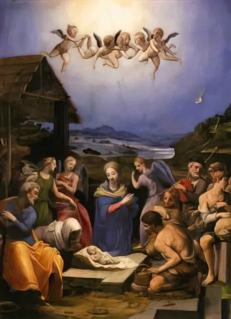 Agnolo Bronzino photo A4 adoration of the shepherds